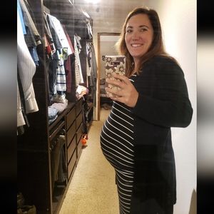 Maternity Tank Top Striped Dress